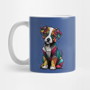 Geometric puppy Mug